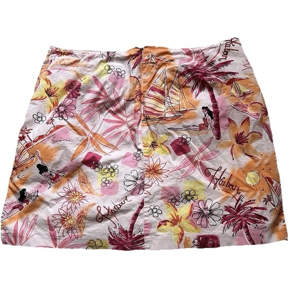 Requirements Tropical Print Skort Back Zip Women's Size‎ 14 - Picture 3 of 6